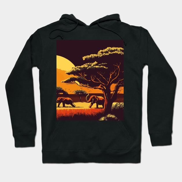 Zambia landscape Hoodie by TomFrontierArt